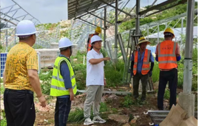 董事长、工程部长薛玉山到云南省弥勒市、砚山县各光伏项目亲临视察指导